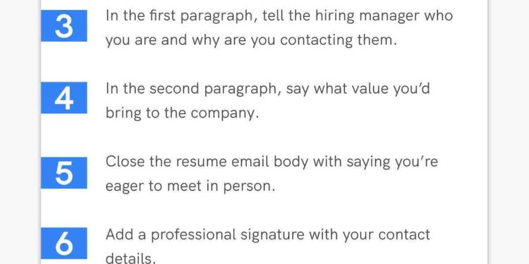 Comment envoyer un CV par e-mail étape par étape