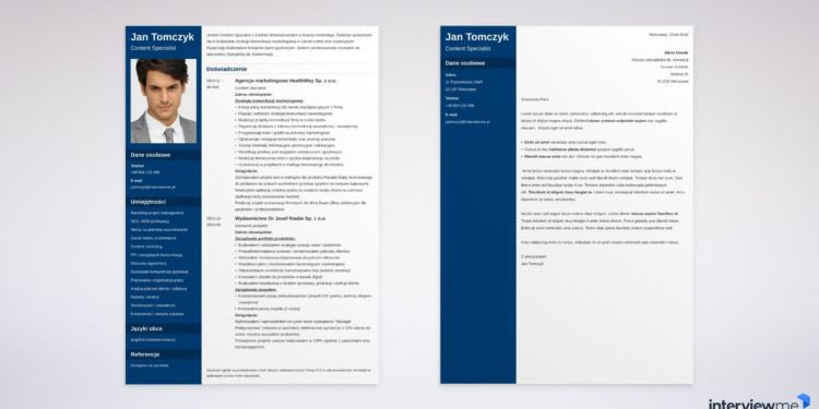 CV et lettre de motivation