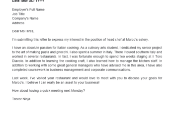 exemple de lettre de motivation courte