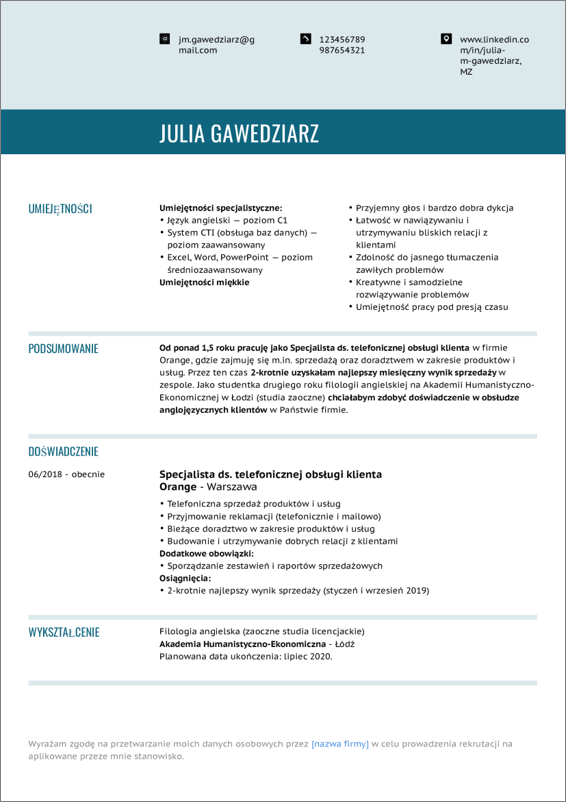 CV à remplir sans photo