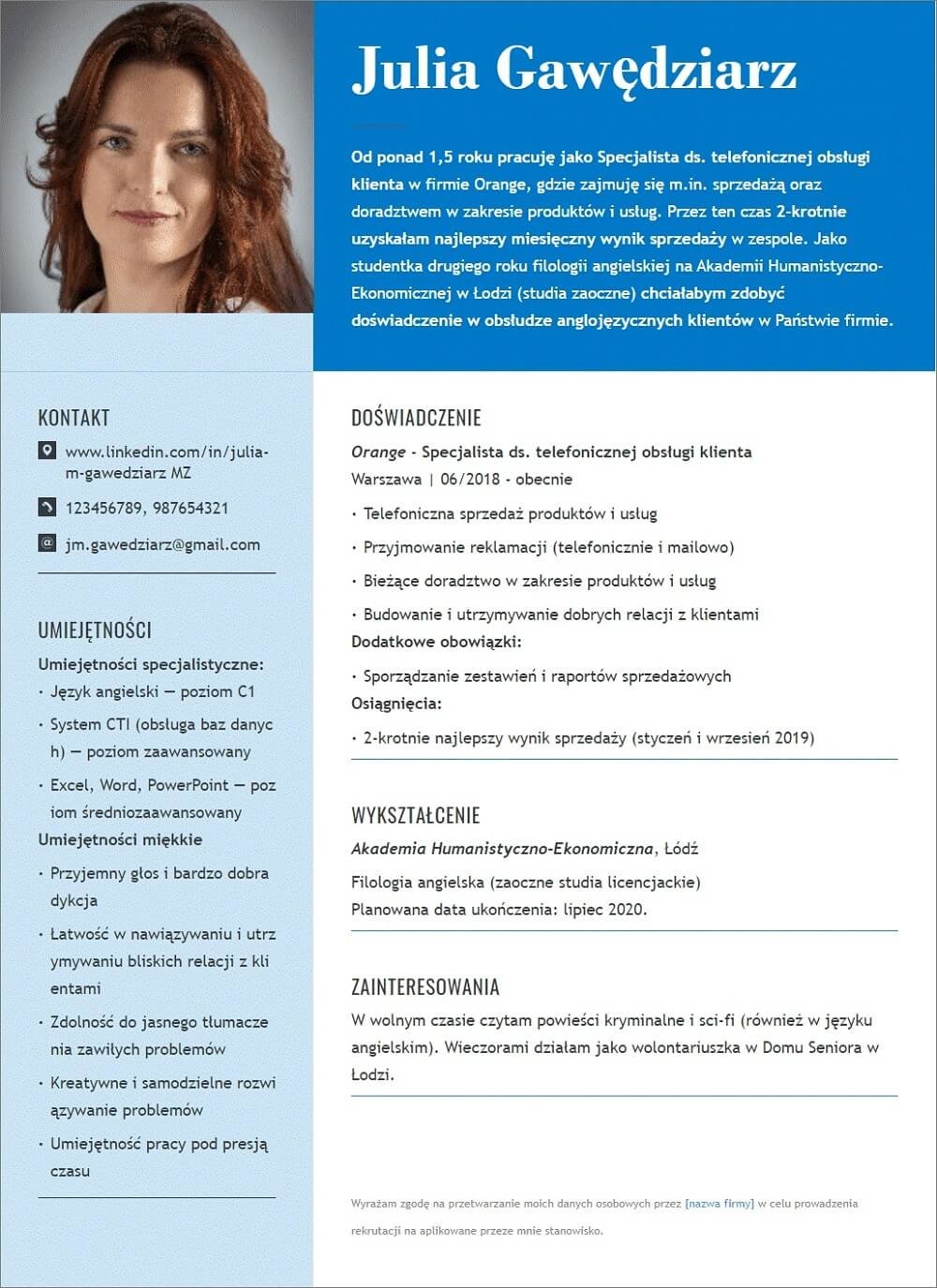 modèle de curriculum vitae doc