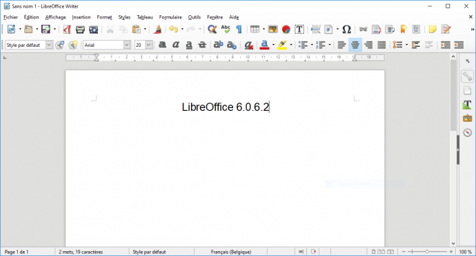 Programme pour CV - Libre Office