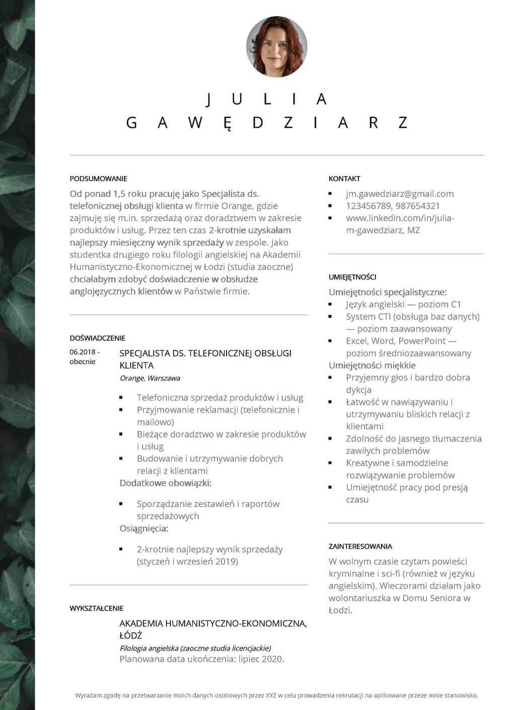 modèle de cv word doc