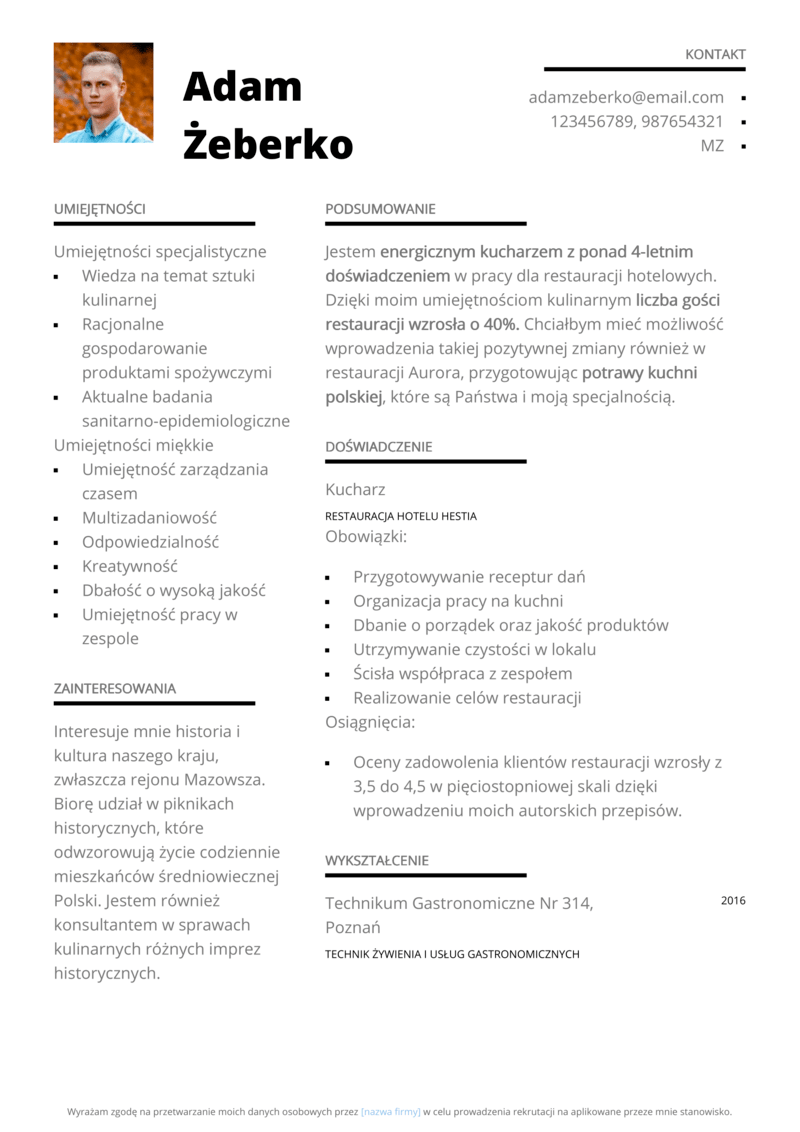 modèle de cv pdf