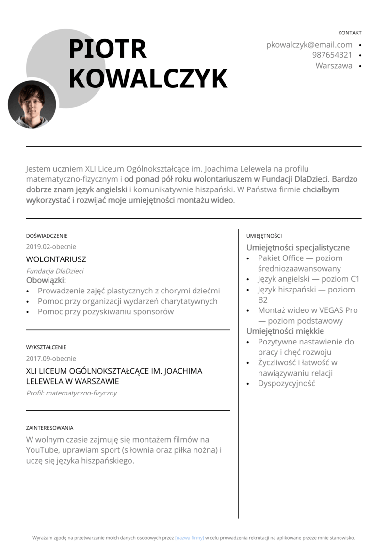 modèle de cv pdf