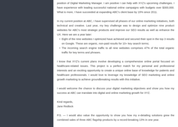 Professional cover letter Template Cascade