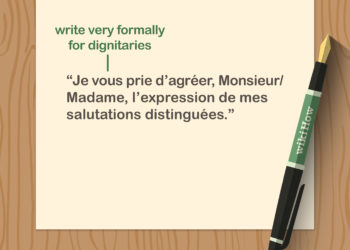 3 façons de terminer une lettre en français