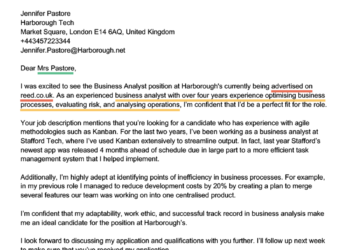 Un exemple de lettre de motivation générique