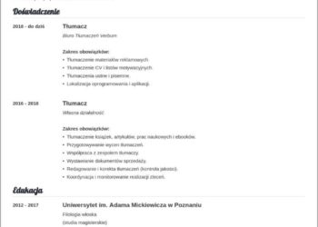 à quoi devrait ressembler le CV