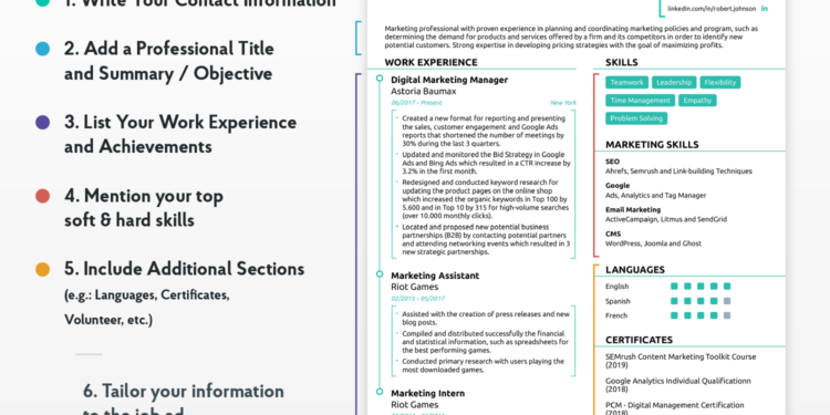 comment rédiger un CV