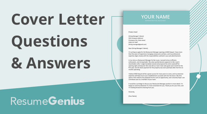 frequently asked questions and answers about cover letters