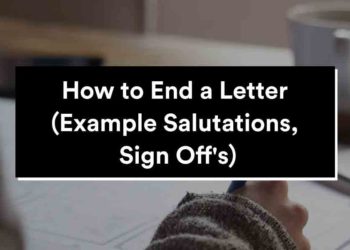 comment terminer une lettre