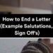 comment terminer une lettre