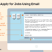 Comment postuler à des emplois par e-mail