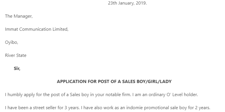 comment rédiger une lettre de candidature pour un poste de vendeuse dans un supermarché