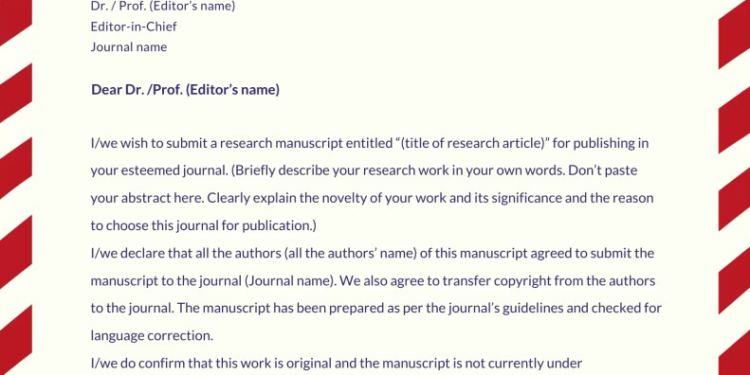 Comment rédiger une lettre de motivation efficace pour la soumission d'un journal |  Exemple de lettre de motivation