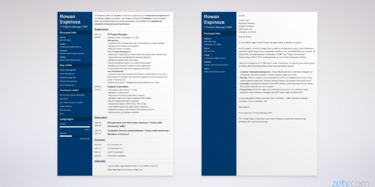 CV de changement de carrière et lettre de motivation