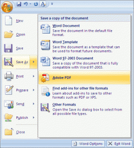 Comment enregistrer un CV au format PDF dans Office 2007