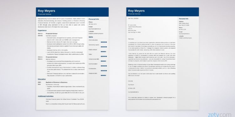 Exemple de lettre de motivation financière [From Internship to Experienced]