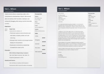 CV de stage d'ingénieur et lettre de motivation