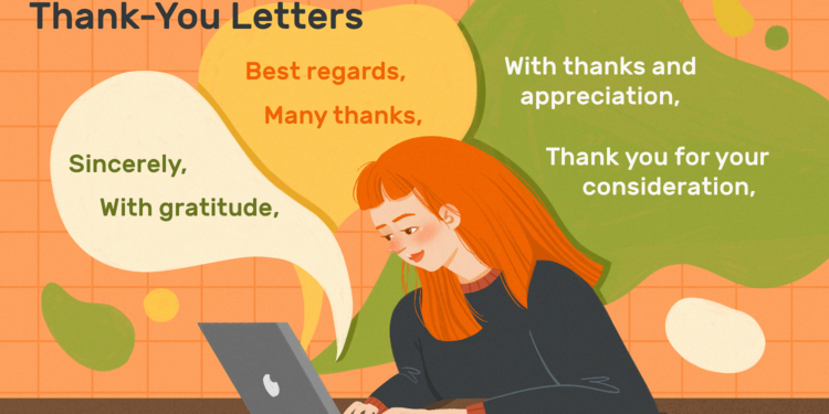 Exemples de fermeture de lettre de remerciement