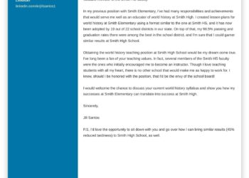 lettre de motivation enseignant