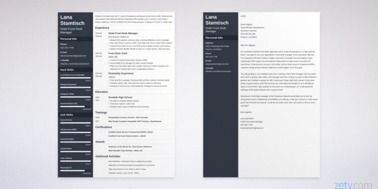 curriculum vitae et lettre de motivation