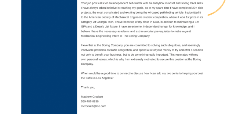 exemple de lettre de motivation exemple