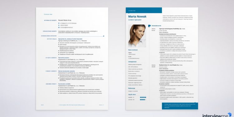 modèle de CV
