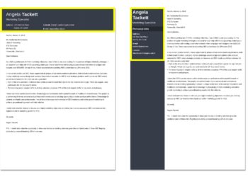 coordonnées sur une lettre de motivation sans expérience