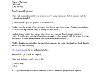 Modèle de lettre de demande de don gratuit Exemples de lettres de don