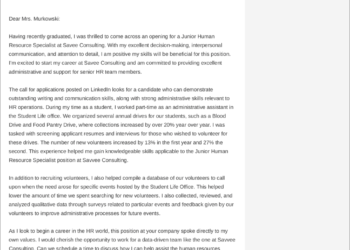 exemple de lettre de motivation ressources humaines