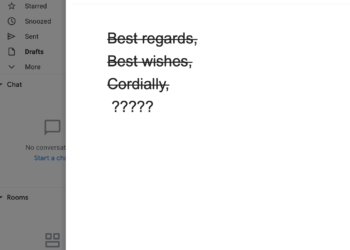 Meilleures salutations et autres fermetures