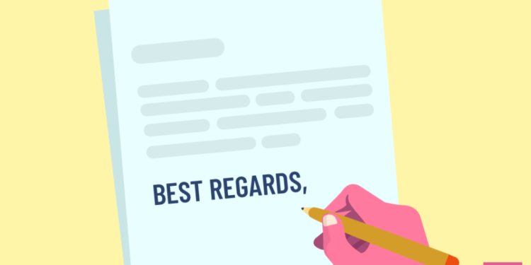 Meilleures salutations est une adieu, ou la clôture, à la correspondance