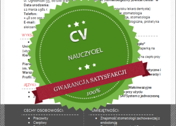 Modèle de CV pour un enseignant - Appluj.pl