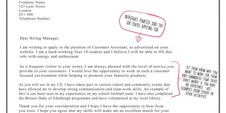 Modèle de lettre de motivation pour votre premier emploi