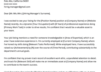 Un modèle de lettre de motivation générale à remplir