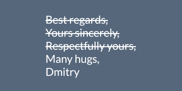 Fins d'e-mails puissantes