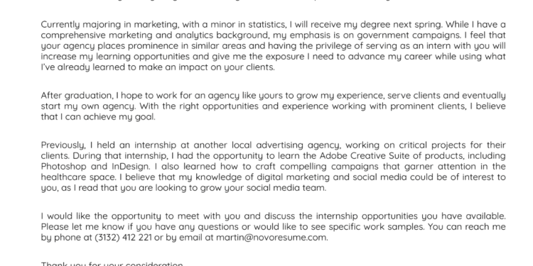 exemples de lettre de motivation