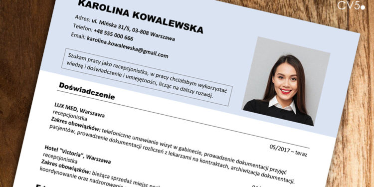 rubriques dans le CV