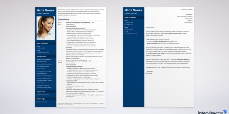 CV et lettre de motivation