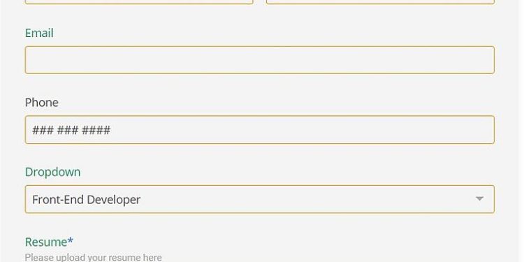 exemple de formulaire de demande d'emploi