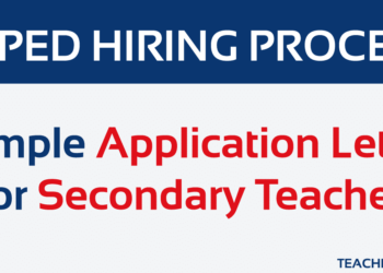Exemple de lettre de candidature pour un enseignant du secondaire