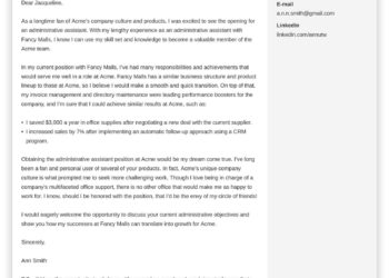 curriculum vitae et lettre de motivation d'assistant administratif