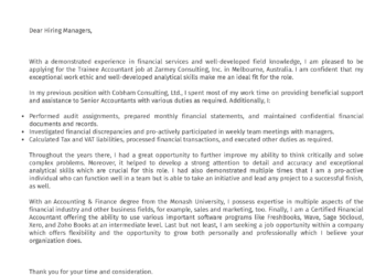 Exemple de lettre de motivation stagiaire comptable