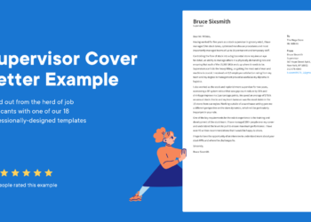 Exemples de lettre de motivation de superviseur et conseils d'experts [Free] · CV.io