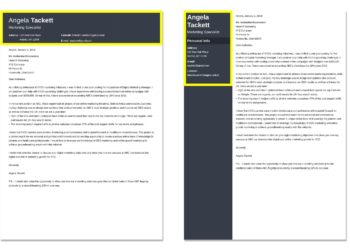 zone d'adresse sur une lettre de motivation