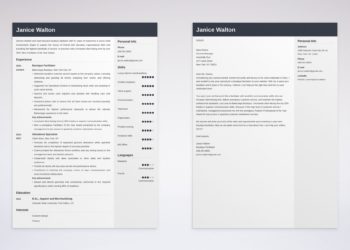 ensemble de curriculum vitae et lettre de motivation