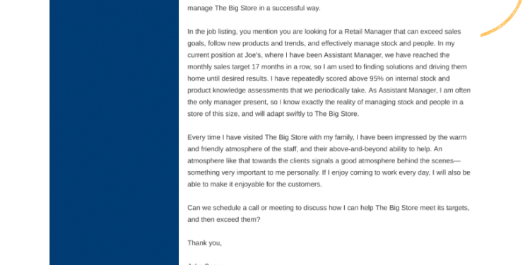 exemple de lettre de motivation exemple