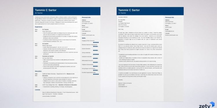 exemple de CV et lettre de motivation